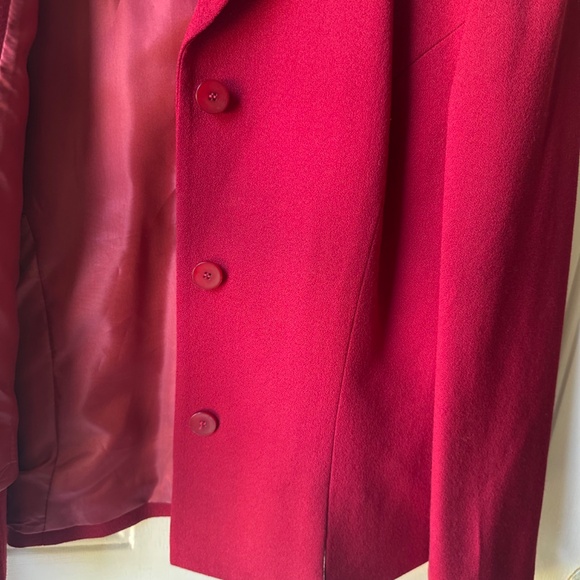 Women's Talbots 100% Wool Red blazer jacket Size 6 100% Wool. - Picture 6 of 15
